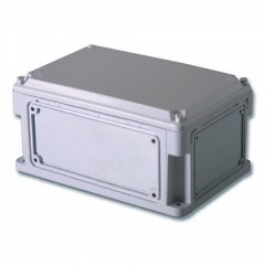 Корпус пластиковый общего назначения IP67, 300x150x146 (высота крышки 21), стенки с выбивными фланца