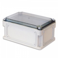Корпус пластиковый общего назначения IP67, 300x150x146 (высота крышки 21), стенки с выбивными фланца