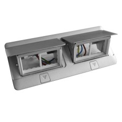 Лючок Legrand 8 (2х4) модулей алюминий