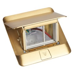 Лючок Legrand 3 модуля латунь