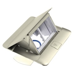 Лючок Legrand 4 модуля нержавеющая сталь