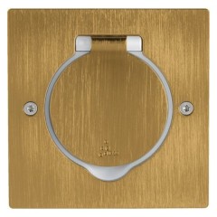 Лючок Legrand IP44 квадратный 2 модуля бронза