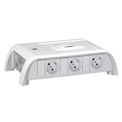 Розеточный блок Legrand укомплектованный розетками 8x2К+З 16А немецкого стандарта