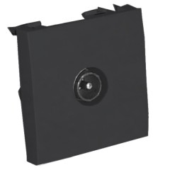 Розетка TV телевизионная Экопласт LK45 черный бархат