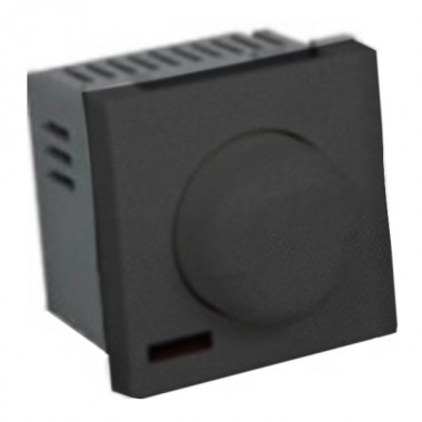 Отзывы Светорегулятор поворотный нажимной 600 Вт Экопласт LK45 черный бархат