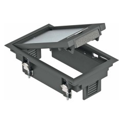 Лючок OBO Bettermann GES2U (универсальный) 3xModul45 в 1хU3 (полиамид,серый)