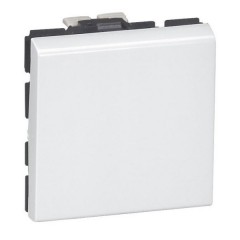 Кнопочный переключатель Legrand Mosaic 6A 2 модуль белый