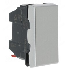 Переключатель Legrand Mosaic -1М алюминий