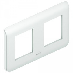 Рамка Legrand Mosaic 2х2 модуля горизонтальня белая