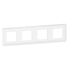 Рамка Legrand Mosaic 4х2 модуля горизонтальня белая