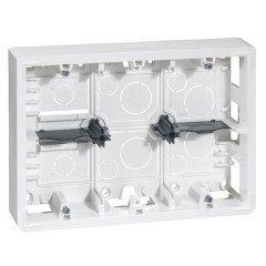 Коробка для накладного монтажа Legrand Mosaic 2х6/8 или 2х3х2 модуля высота 50мм