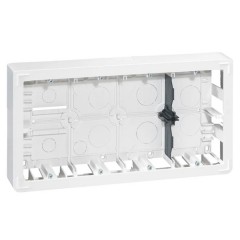 Накладная монтажная коробка Legrand Mosaic для суппорта 080268 глубиной 50мм 2x10 модуля белая
