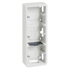 Коробка для накладного монтажа Legrand Mosaic 3х2 модуля вертикальная высота 40мм