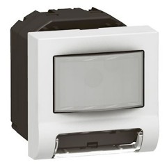 Выключатель подсветки с ИК датчиком Legrand Mosaic 2 модуля белый