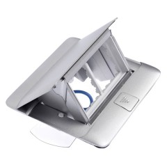 Лючок Legrand 4 модуля алюминий