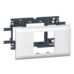 Рамка с суппортом DLP Legrand Mosaic на 2 модуля для крышки 65мм