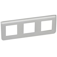 Рамка Legrand Mosaic 3х2 модуля горизонтальня алюминий