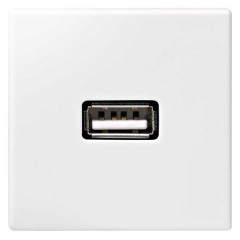Зарядное устройство 1 модуль USB тип А 5VDC 1,5А 45х22,5мм Simon K45, белый