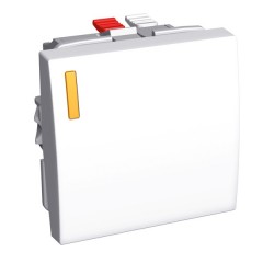 Переключатель с подсветкой 16А Altira Schneider Electric белый 2 модуля