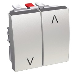 Выключатель для жалюзи 16А Altira Schneider Electric металлик 2 модуля