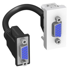 Розетка видео HD15 VGA 45x22,5мм Altira Schneider Electric белый 1 модуля