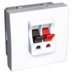 Аудио розетка одинарная 45х45 Altira Schneider Electric белый 2 модуля