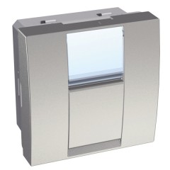 Розетка компьютерная одинарная RJ45 кат.6 не экранированна Altira Schneider Electric металлик 2м