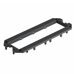 Накладка для монтажной коробки OBO Bettermann UT4 для 4xModul45 208x76 мм (полиамид, черный)