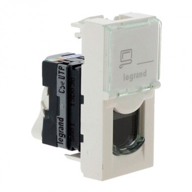 Купить Розетка RJ45 Legrand Mosaic кат.5е UTP 1М