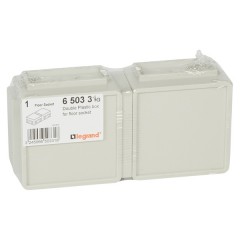 Монтажная коробка под заливку для лючков Legrand 6 (2х3) модулей пластик