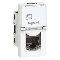 Розетка RJ45 Legrand Mosaic кат.6 UTP 1М