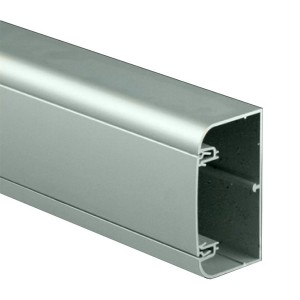 Кабель-канал алюминиевый 110х50 мм (с 1 крышкой), цвет серый металлик, DKC In-liner Aero (кабельный короб)