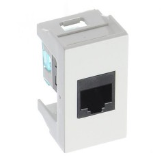 Компьютерная розетка RJ-45 кат.6 DKC Viva 1 модуль белая