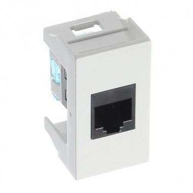 Купить Компьютерная розетка RJ-45 кат.6 DKC Viva 1 модуль белая