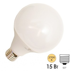Обзор Лампа-шар светодиодная Foton FL-LED G95 15W 2700К E27 230V 1350lm теплый свет
