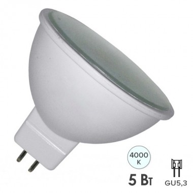 Купить Лампа светодиодная Feron MR16 LB-24 5W 4000K 410Lm 220V GU5.3 белый свет