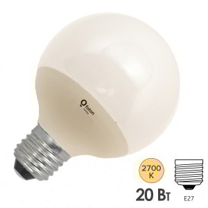 Обзор Лампа-шар светодиодная Foton FL-LED G120 20W 2700К E27 230V 1800lm теплый свет