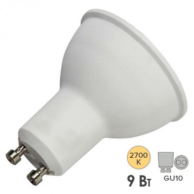 Обзор Лампа светодиодная Feron MR16 LB-560 9W 2700K 760Лм 220V GU10 теплый свет