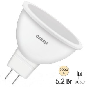 Купить Лампа светодиодная Osram LED LS MR16 60 5,2W/830 110° 220V GU5.3