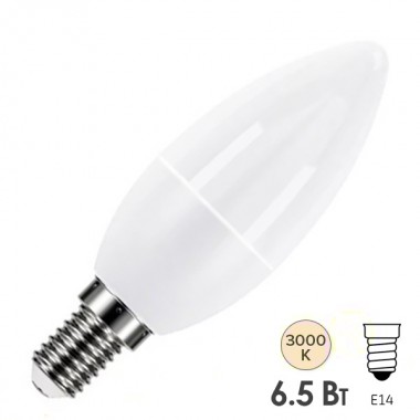 Отзывы Лампа светодиодная свеча RADIUM RL-B 6,5W (60W) 830 230V E14 550Lm