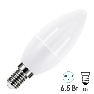 Купить Лампа светодиодная свеча RADIUM RL-B 6,5W (60W) 840 230V E14 550Lm
