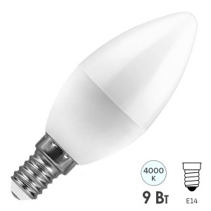 Лампа светодиодная свеча Feron LB-570 9W 4000K 230V E14 белый свет