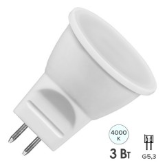 Лампа светодиодная Feron LB-271 MR11 3W 4000K 230V G5.3