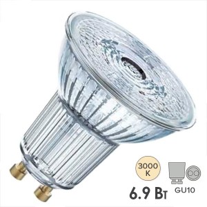 Отзывы Лампа светодиодная Osram LED VALUE PAR16 8036 80 6.9W/830 230V GU10 575lm 36° 10000h
