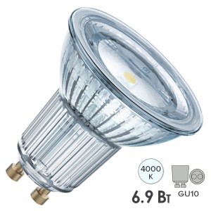 Отзывы Лампа светодиодная Osram LED VALUE PAR16 8036 80 6.9W/840 230V GU10 575lm 36° 10000h