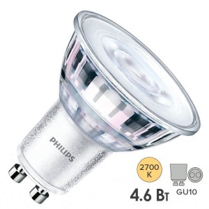 Лампа светодиодная Philips Essential LED 50 4.6W/827 230V GU10 395lm 36° 15000h 929001215208