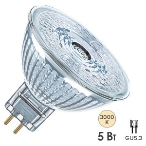 Лампа светодиодная Osram LED PARATHOM MR16 5W/830 (35W) 12V 36° GU5.3 DIM