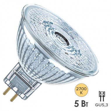 Купить Лампа светодиодная Osram LED PARATHOM MR16 5W/827 (35W) 12V 36° GU5.3 DIM