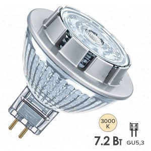 Отзывы Лампа светодиодная Osram LED PARATHOM MR16 7.2W/830 (50W) 12V 36° GU5.3
