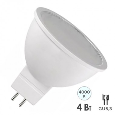 Обзор Лампа светодиодная Radium LED RL MR16 4W (35W) 220V WFL 840 GU5.3 300lm